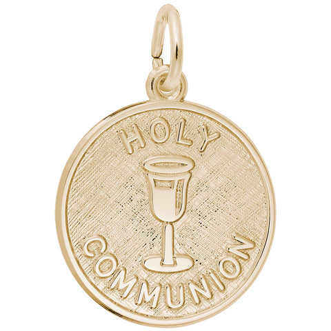 Holy Communion Charm In Yellow Gold