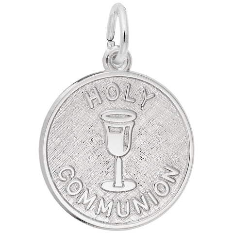 Holy Communion Charm In Sterling Silver