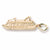 Cruise Ship charm in Yellow Gold Plated hide-image