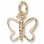 Butterfly Charm in 10k Yellow Gold hide-image