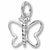 Butterfly charm in Sterling Silver hide-image