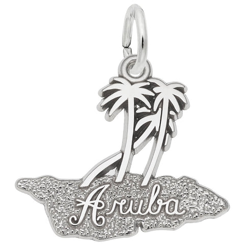 Aruba Charm In Sterling Silver