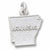 Arkansas charm in 14K White Gold hide-image