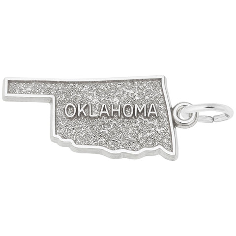 Oklahoma Charm In 14K White Gold