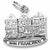 Victorian House,S.F. charm in Sterling Silver hide-image