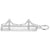 Golden Gate Bridge Charm In 14K White Gold