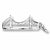 Golden Gate Bridge charm in Sterling Silver hide-image