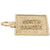 North Dakota Charm in Yellow Gold Plated