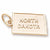 North Dakota charm in Yellow Gold Plated hide-image