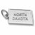 North Dakota charm in 14K White Gold hide-image