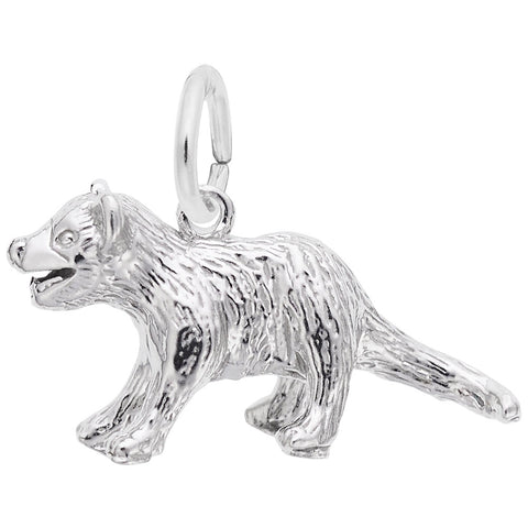 Tasmanian Devil Charm In Sterling Silver