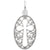 Filigree Cross Charm In 14K White Gold