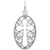 Filigree Cross Charm In Sterling Silver