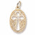 Filigree Cross charm in Yellow Gold Plated hide-image