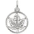 Maple Leaf Charm In 14K White Gold