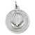 Nova Scotia Shell charm in 14K White Gold hide-image