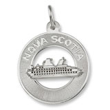 Nova Scotia Cruise Ship charm in Sterling Silver hide-image