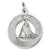 Nova Scotia Sailboat charm in 14K White Gold hide-image
