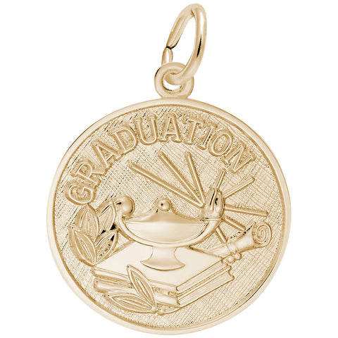 Graduation Charm in Yellow Gold Plated