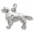 Golden Retriever charm in 14K White Gold hide-image