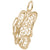 Butterfly Charm in Yellow Gold Plated