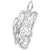 Butterfly Charm In 14K White Gold