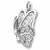 Butterfly charm in 14K White Gold hide-image