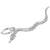 Snake Charm In 14K White Gold