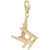Adirondack Chair Charm In Yellow Gold