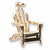 Adirondack Chair charm in Yellow Gold Plated hide-image