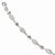 14K White Gold Diamond-Cut Bracelet