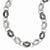 14K White Gold Black Rhodium Fancy Link Necklace