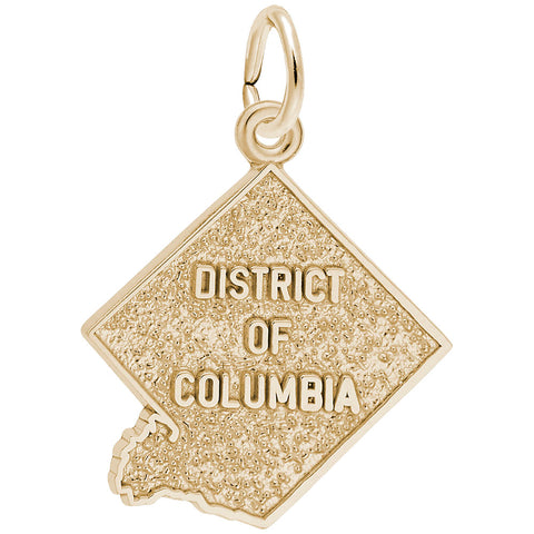 District Of Columbia Charm In Yellow Gold