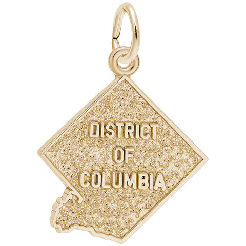 District Of Columbia Charm In Yellow Gold