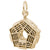 Pentagon Charm in Yellow Gold Plated