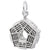 Pentagon Charm In Sterling Silver