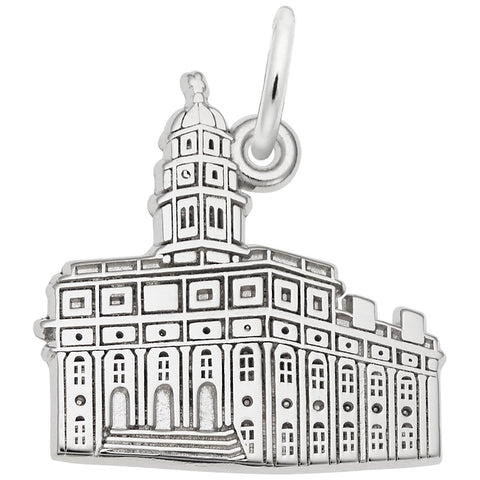 Temple Charm In Sterling Silver