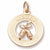 Merry Christmas charm in Yellow Gold Plated hide-image