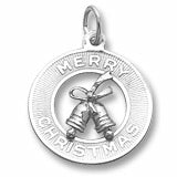 Merry Christmas charm in Sterling Silver hide-image