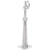 Cn Tower Charm In 14K White Gold
