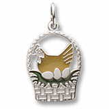 French Hens charm in Sterling Silver hide-image