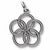 Five Golden Rings charm in 14K White Gold hide-image