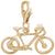 Bicycle Charm in Yellow Gold Plated