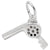 Hairdryer Charm In Sterling Silver