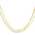 14K Yellow Gold Diamond-Cut-Row Anchor Chain