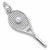 Tennis Racquet charm in Sterling Silver hide-image