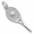 Tennis Racquet charm in Sterling Silver hide-image