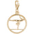 Gymnast Charm In Yellow Gold