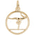 Gymnast Charm In Yellow Gold