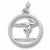 Gymnast charm in 14K White Gold hide-image